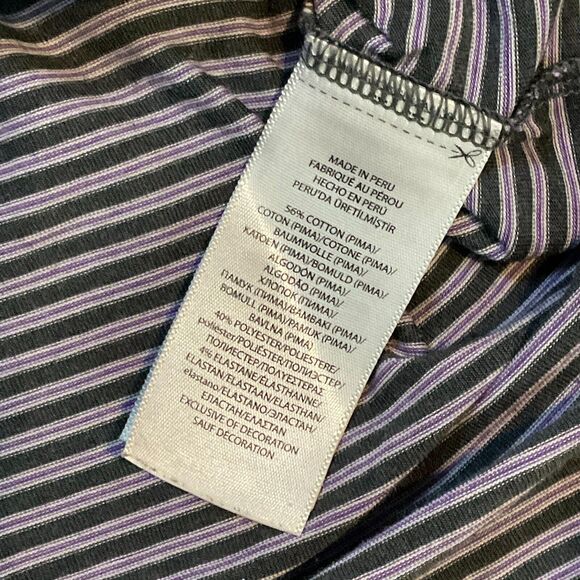POLO GOLF Ralph Lauren Gray Stripe POLO SHIRT Citi‎ Mens Size Small big Pony - Picture 4 of 10